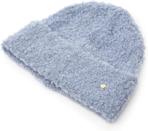Vista 4 de UNDERCONTROL Gold Circle Label Unisex Otoño Invierno Boucle Lana Mixta Cálido Puños Rollup Beanie Corea Knit Skull Ski Sombrero