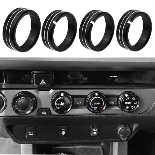 Vista 11 de Thor-Ind Cubierta de botón de CD de audio para interruptor de aire acondicionado, compatible con Toyota Tacoma 2016, 2017, 2018, 2019, 2020, 2021