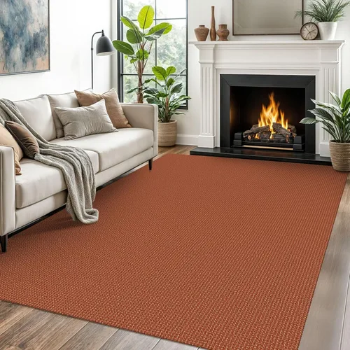 Vista 105 de EARTHALL Alfombra tejida de 2 x 3 pies, lavable para entrada, alfombra trenzada antideslizante, alfombra para puerta interior y exterior, alfombra