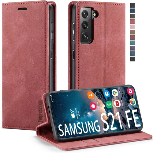 Vista 33 de Funda tipo cartera para Samsung Galaxy S21 5G con bloqueo RFID, color negro