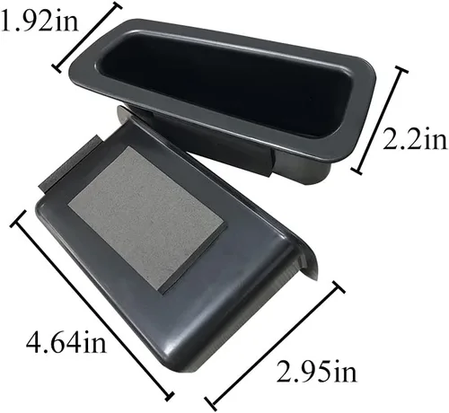 Vista 13 de Mango de puerta Vesul con caja de almacenamiento para apoyabrazos, tipo contenedor de teléfono, para Volvo XC60 2009 2010 2011 2012 2013 2014 2015