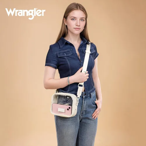 Vista 2 de Montana West X Wrangler - Bolsa transparente para eventos de estadio, bolsa cruzada para conciertos, deportes