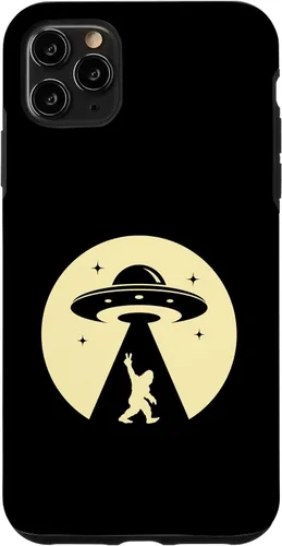 Vista 11 de iPhone 14 Alien big foot ufo nave espacial extraterrestre para hombres caso de regalo