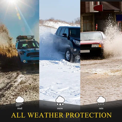 Vista 6 de Juego completo de tapetes de auto para todo tipo de clima, revestimiento automotriz para piso y maletero