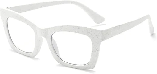 Vista 9 de Oprah Style - Lentes de lectura cuadrados con bloqueo de luz azul para mujeres y lectores de computadora Z05 Beige