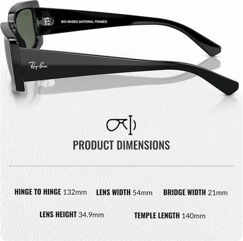 Vista 5 de Ray-Ban RB4395 KILIANE BIO-BASED - Gafas de sol cuadradas y redondas con kit oficial de gafas
