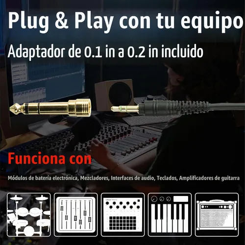 Vista 6 de Superlux HD667 Drummer Auriculares de aislamiento, controladores de 1.575