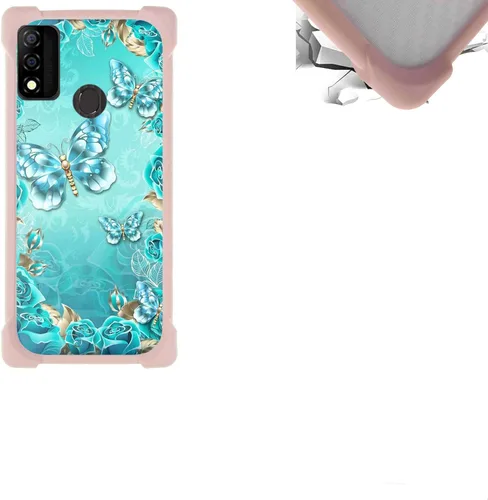 Vista 53 de jioeuinly Funda compatible con ZTE Blade X1 5G Phone Case PC Backplane + cubierta de silicona suave marco XSH