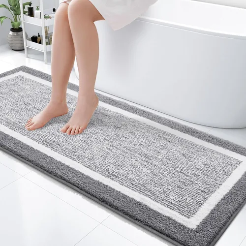 Vista 48 de OLANLY Alfombras de baño 24x16, tapetes de baño extra suaves y absorbentes de microfibra, antideslizantes, lavables a máquina, secan rápido