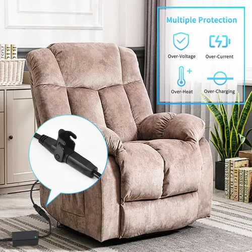 Vista 2 de Sopito Cable de alimentación de extensión para sillón reclinable de 4 pies, 2 pines, cable reclinable de repuesto para la mayoría de sillas