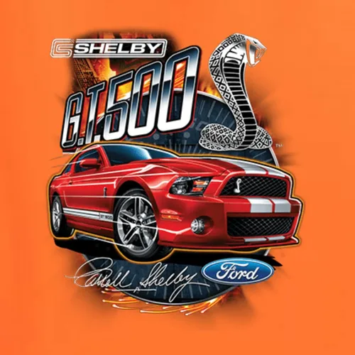 Vista 2 de Wild Bobby Shelby GT500 Cobra Official Ford Motors Design Cars and Trucks Unisex Graphic Hoodie Sweatshirt