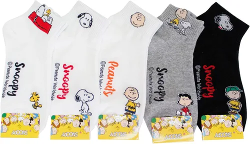 Vista 2 de The Peanuts Snoopy Cartoon Movie Series - Calcetines para mujer, talla única