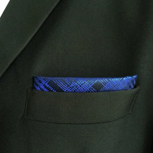 Vista 3 de S&W SHLAX&WING Checkered Pocket Squares for Men Hanky Checks 12.6" Large