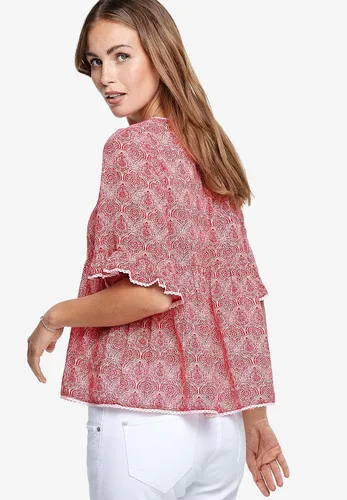 Vista 3 de ellos Blusa de manga con volantes para mujer, talla grande