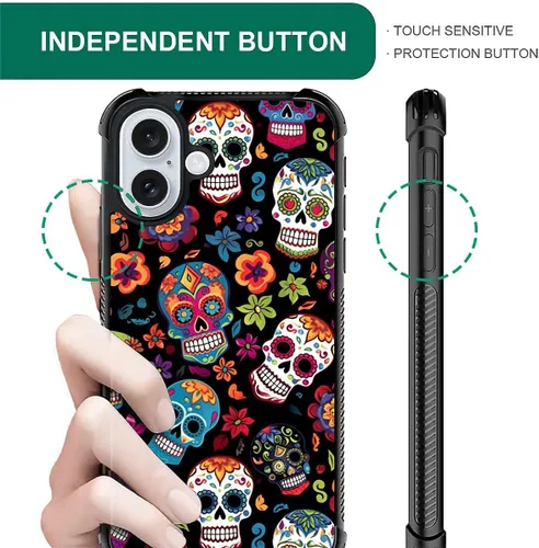 Vista 402 de Funda compatible con iPhone 8, a prueba de golpes, antiarañazos, bandera de ciervos de cola blanca de grano de madera estadounidense