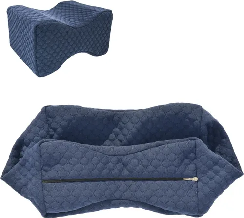 Vista 8 de Funda de almohada de rodilla de 10 x 8 x 6.3 pulgadas, funda de almohada de repuesto para piernas, funda de almohada de rodilla con cremallera