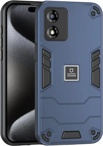 Vista 184 de Funda compatible con Redmi A1, compatible con Redmi A2 2 en 1 [PC dura + TPU], funda de teléfono negra