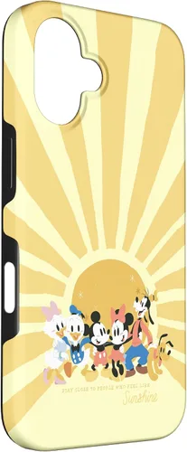 Vista 3 de iPhone 16 Disney Mickey y sus amigos Personas que se sienten como Sunshine Case