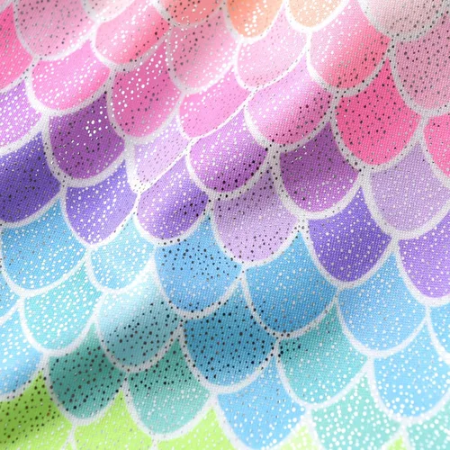 Vista 6 de VIKITA Leggings elásticos para niñas con escamas brillantes, pantalones ajustados de colores elegantes para fiesta de cumpleaños de 2 a 12 años