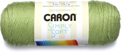 Vista 12 de Caron Simply Soft Paints Hilo (4) Grosor Mediano Worsted 100% Acrílico - 5oz - Oceana - Lavado y Secado a Máquina