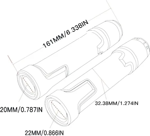 Vista 4 de Para Yamaha XT 660 XT660 1984 1985 1986 2004-2017 2012 2013 2014 7/8 "0.866 in Accesorios de motocicleta Manillar Agarraderas