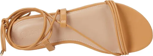 Vista 5 de The Drop Sandalias planas Samantha con cordones para mujer