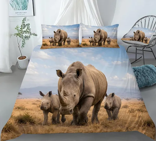 Vista 9 de REALIN Hawthorn Bedding - Juego de funda de edredón 3D, juego de cama de bosque japonés y río de montaña de 2/3/4 piezas, fundas de edredón