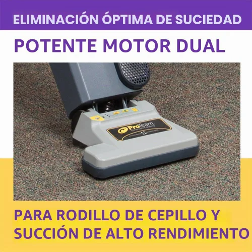 Vista 3 de Aspiradora Comercial ProForce 1200XP de Servicio Pesado de 12 Pulgadas con Doble Motor con Bolsa, Filtración ProLevel y Medios HEPA - Para