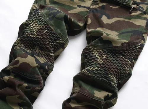 Vista 7 de RXXKKK Jeans clásicos de motociclista con cremallera y ajuste regular elástico para hombre