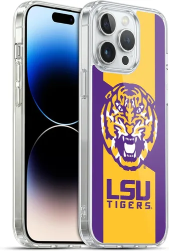 Vista 216 de Head Case Designs Funda de gel suave con licencia oficial de la Universidad Estatal de Louisiana LSU Camou compatible con Apple iPhone 7 Plus/iPhone