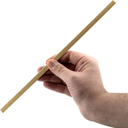 Vista 7 de 100 palos de madera para manualidades, palos largos de bambú natural, varillas cuadradas de madera sin terminar, tiras de madera largas
