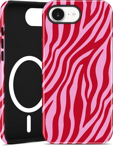 Vista 117 de Jusy Funda magnética Zebra para iPhone XR, color negro