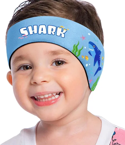 Vista 23 de MoKo Diadema de natación para niños y adultos, linda diadema Swinmmers para mantener el agua fuera, impermeable, banda de protección para los oídos