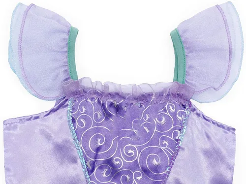 Vista 7 de HenzWorld Little Girls Mermaid Costume Princess Dress up Toddler Birthday Party Outfit Ruffle Fish Scale Role Clothes