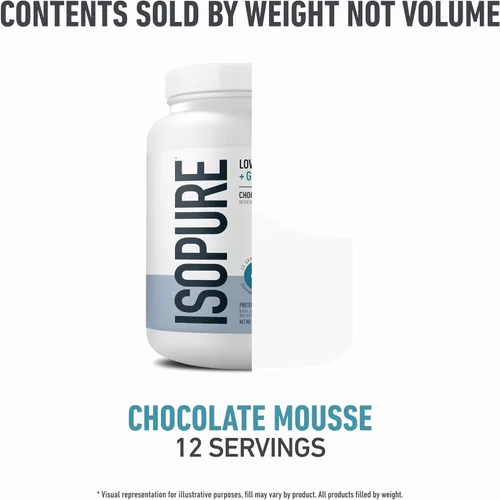 Vista 8 de Isopure Proteína + Polvo de salud intestinal y apoyo inmune, mousse de chocolate, 25g de proteína de suero con prebióticos y vitaminas, 12 porciones