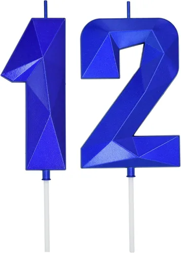 Vista 161 de DERVENTA Vela Grande de Cumpleaños Número 3D Verde Luminoso de 3.7 Pulgadas Celebración de Fiesta Aniversario Decoración Adorno para Pastel 1 Pieza