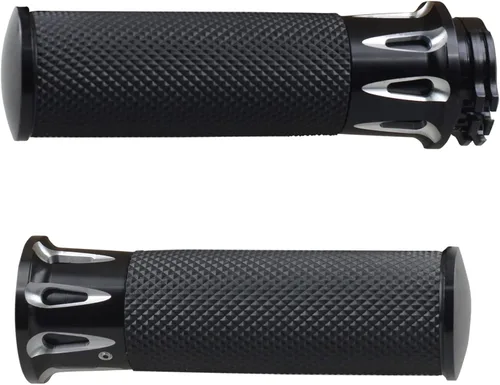 Vista 6 de NTHREEAUTO Agarres de manillar para motocicleta Acelerador para 1" / 25mm Compatibles universalmente con Harley Dyna Sportster 883 1200 Road Electra