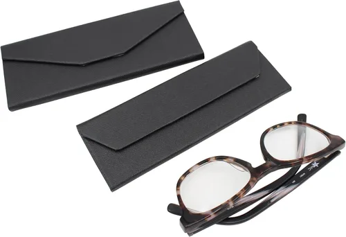 Vista 47 de Real Sic Funda para lentes de sol para hombres y mujeres, soporte magnético plegable para lentes de sol, inspirado en el color sólido