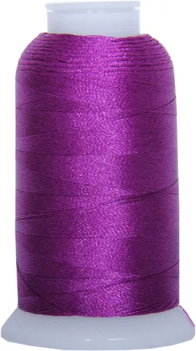Vista 27 de Carretes de hilo de poliéster, 1000 m – 160 colores – Peso del hilo: 40 40wt trilobal polyester embroidery thread with bright sheen. Works with