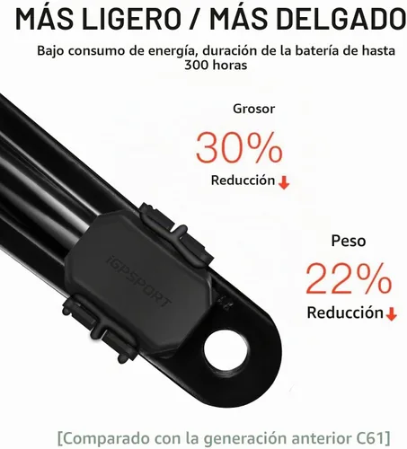 Vista 3 de iGPSPORT Speed or Cadence Sensor, Bluetooth ANT+ Wireless Waterproof Cycling Sensor, Compatible with Bike Computer Stationary Bike