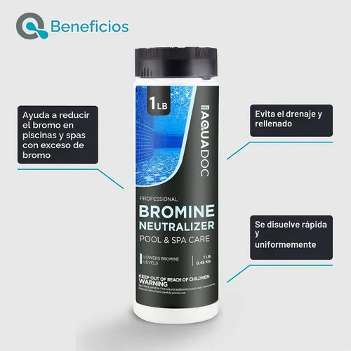 Vista 3 de AquaDoc Neutralizador de bromo para piscinas y jacuzzis - Tiosulfato