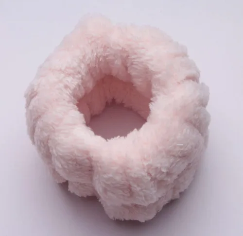 Vista 5 de Sowaka 2 piezas de muñequeras de spa de microfibra, suave torre para mujeres, niñas, lavado de cara, maquillaje absorbente para evitar que