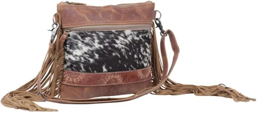Vista 2 de Myra Bag Arne - Bolsa de cuero y cabello S-5231, Multi
