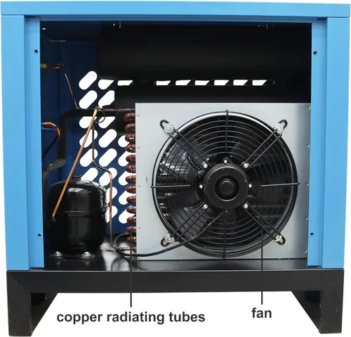 Vista 5 de TECHTONGDA Secador de aire refrigerado para sistemas de aire comprimido de compresor de aire con filtro 53 CFM 220V