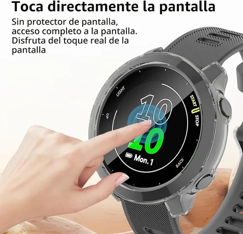 Vista 5 de Paquete de 3 protectores de pantalla de TPU suave para Garmin Negro + negro + negro