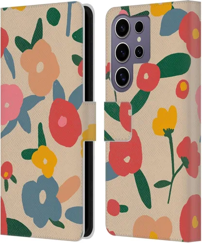 Vista 307 de Head Case Designs Officially Licensed Ninola Ditsy Flowers Yellow Nature Bold Leather Wallet Case Compatible with Samsung Galaxy A07 4G
