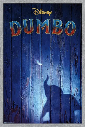 Vista 12 de Trends International Disney Dumbo - Póster de pared Teaser, 14.725 x 22.375 pulgadas, versión enmarcada de madera de granero Versión enmarcada