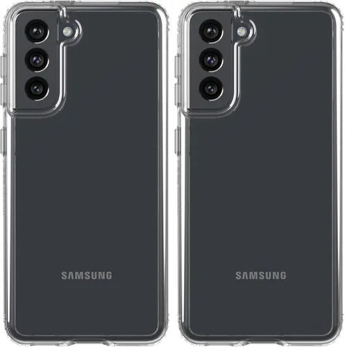 Vista 10 de tech21 EvoClear - Funda para Samsung S21 5G con protección contra caídas de 12 pies