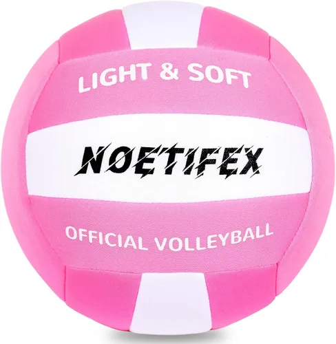 Vista 8 de Pelota de vóleibol suave - Tela súper suave, pelota de vóleibol ligera para práctica en interiores, segura y silenciosa, para niños, jóvenes