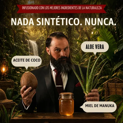 Vista 3 de Polished Gentleman - Juego de champú y acondicionador para barba